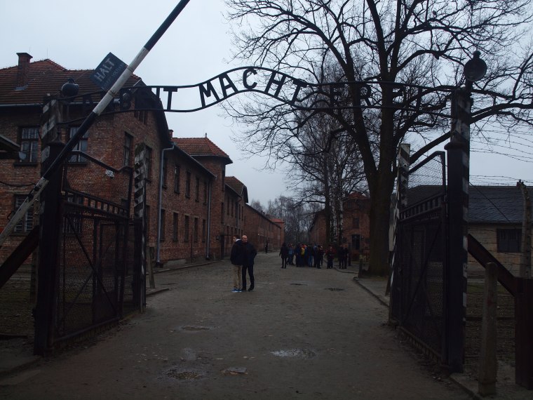 Arbeit macht frei is a German phrase meaning "work makes (you) free".