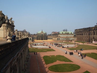 The grounds inside Zwinger Palace